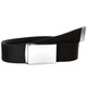 Unisex - Men and Women Webbing Belts with Flip Closure Buckle - 51" Wide